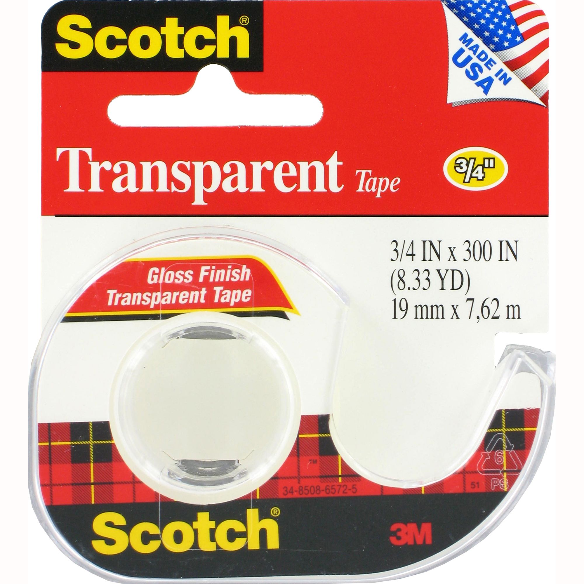 Scotchgard 157S Tape Transparent 3/4X300