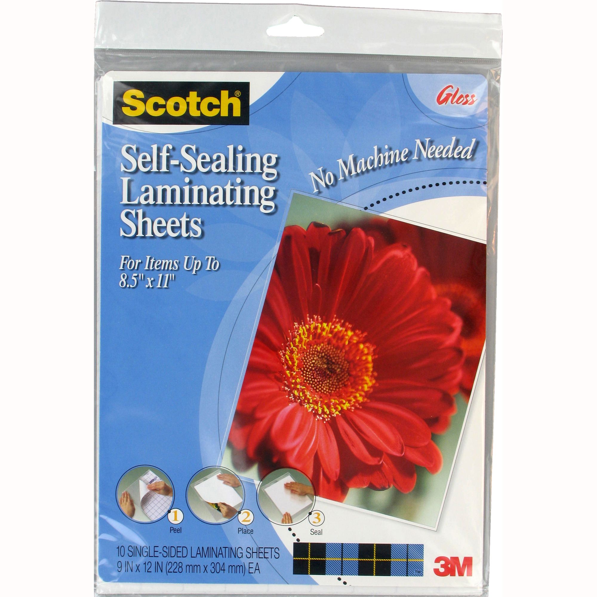 3M LS854SS-10G Laminating Sheet 10 Count 9X11 Inch