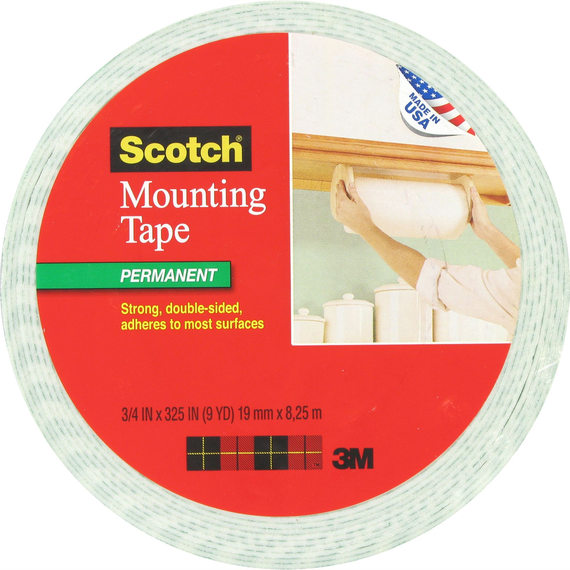 Scotchgard 110-LNG-LC Mounting Tape3/4 X 325 Inches