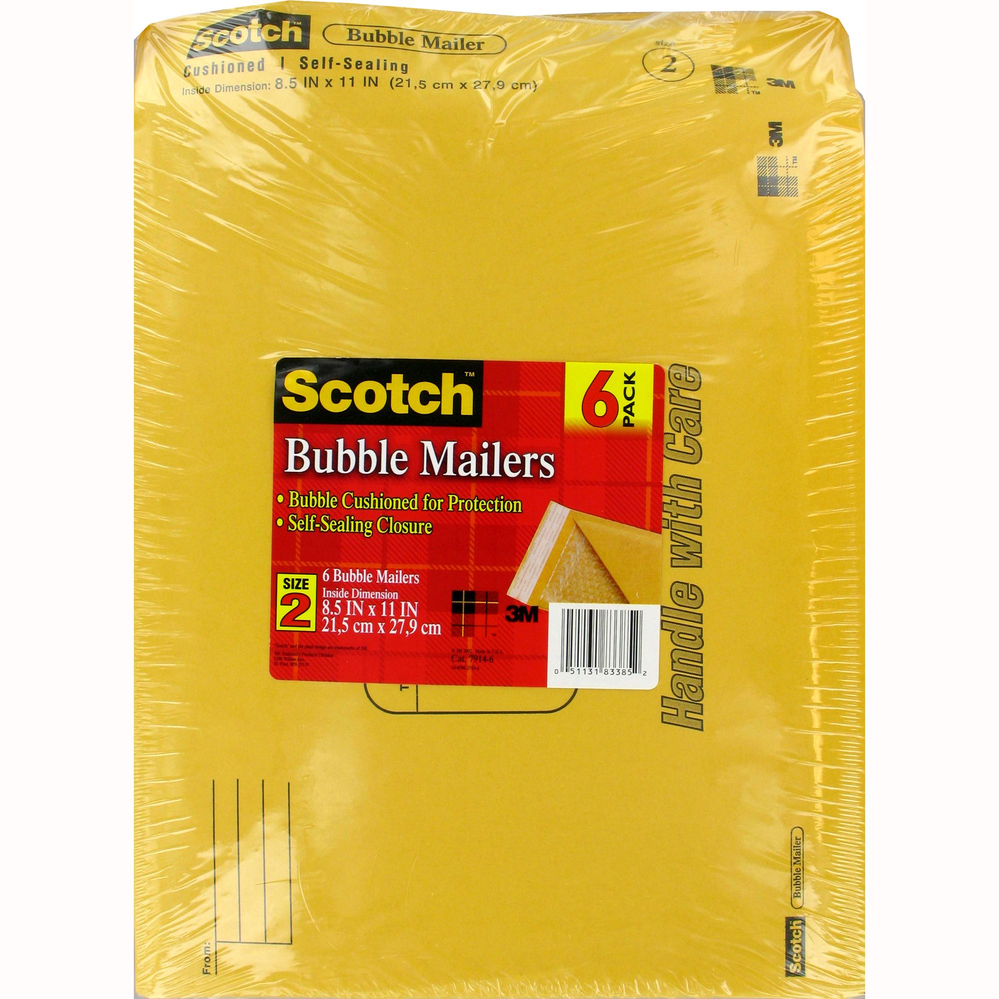 3M 7914-6 Scotch Bubble Mailer 8.5 x 11