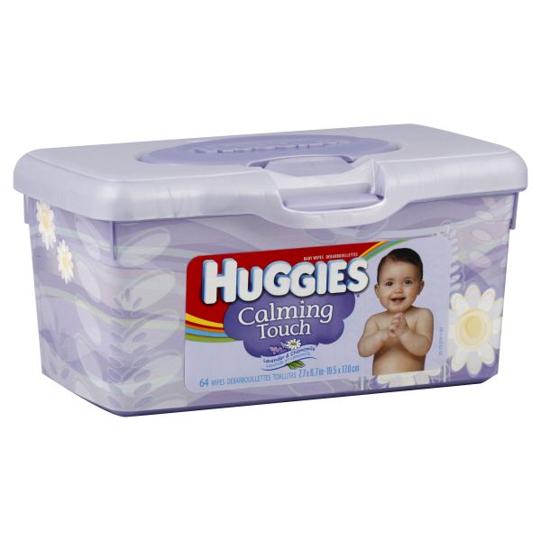 Huggies  Calming Touch Baby Wipes, Lavender & Chamomile, 64 wipes