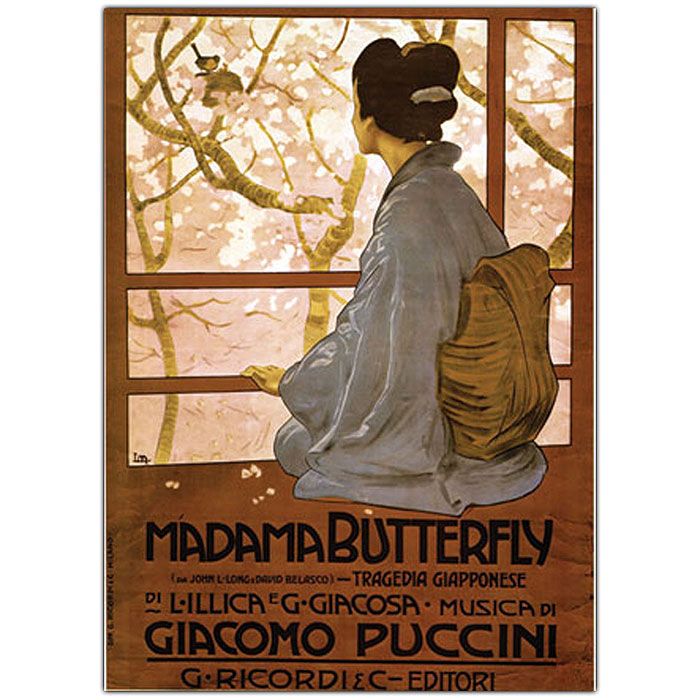 Trademark Global 35x47 inches "Madam Butterfly" by Giacamo Puccini