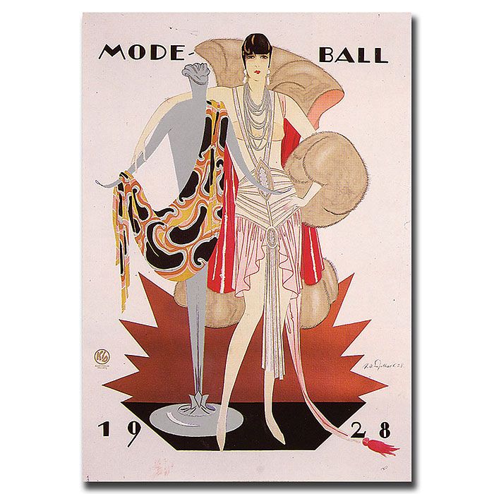 Trademark Global 18x24 inches "Mode Ball 1928"