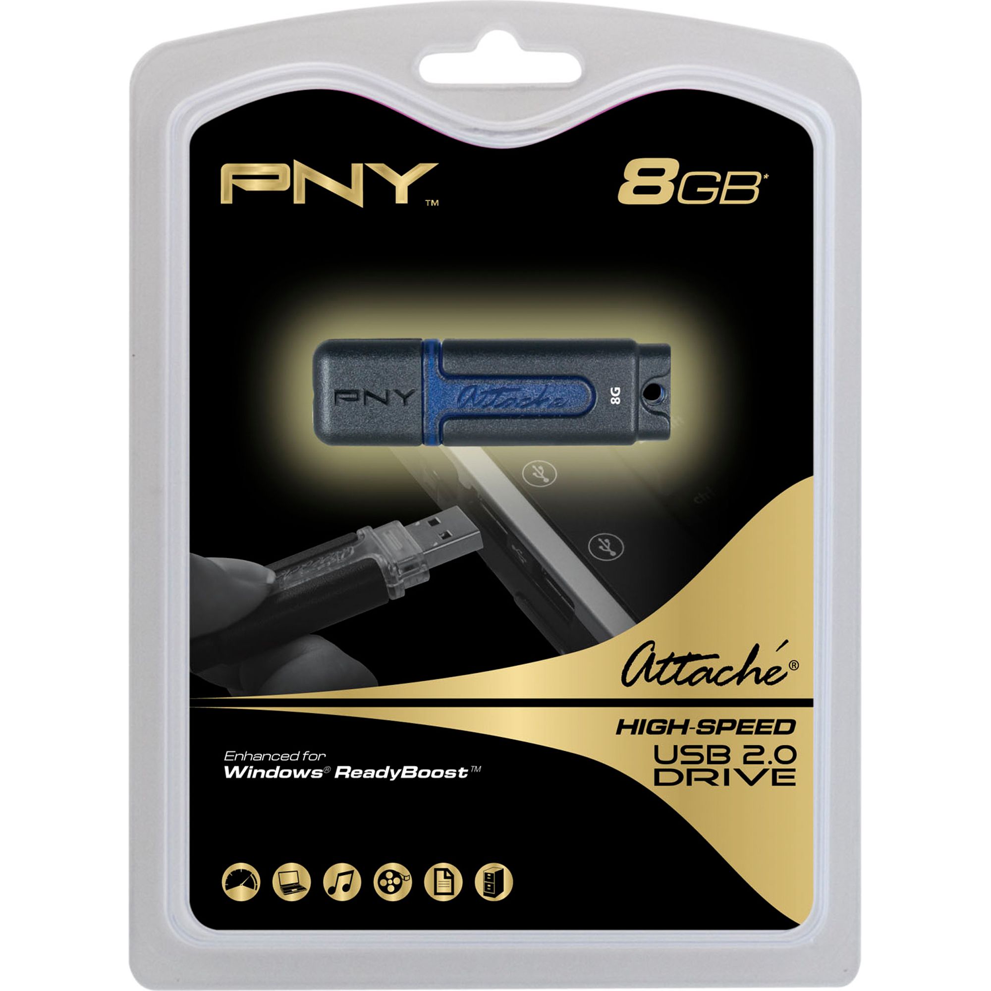 PNY 8GB Attache USB 2.0 Flash Drive
