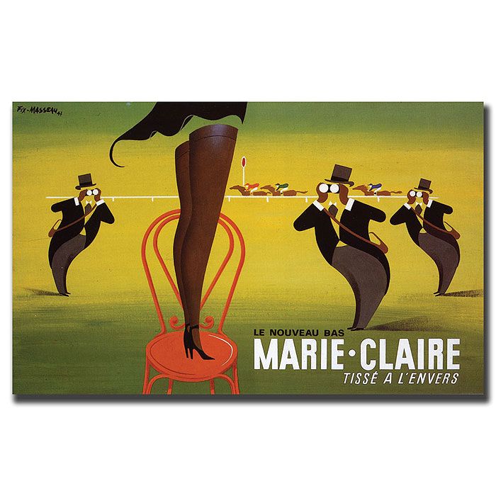 Trademark Global 35x47 inches "Le Nouveau Bas Marie-Claire" by Pierre Fix-Masseau