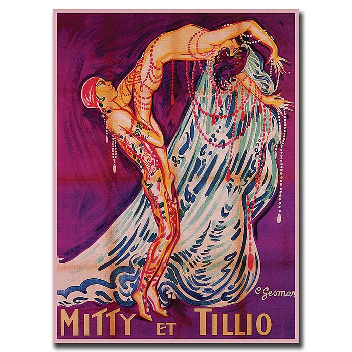 Trademark Global 24x32 inches "Mitty et Tillio" by Paul Colin
