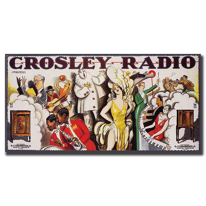 Trademark Global 24x47 inches "Crosley Radio"