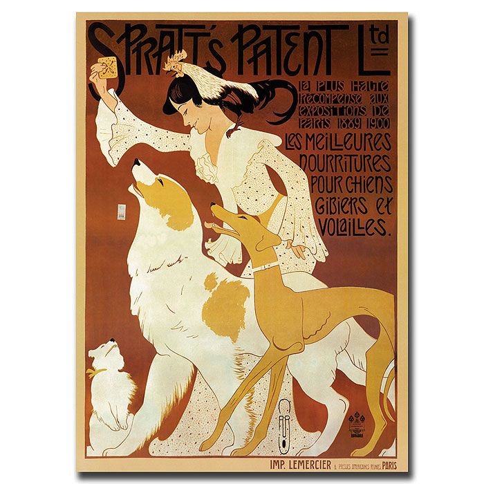 Trademark Global 35x47 inches "Spratts Patenent LTDby Auguste Roobille"