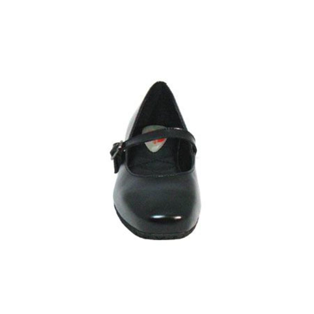 Genuine Grip Women Slip-Resistant Mary Jane 1/2" Heel Dress Shoes #8100 Black Leather