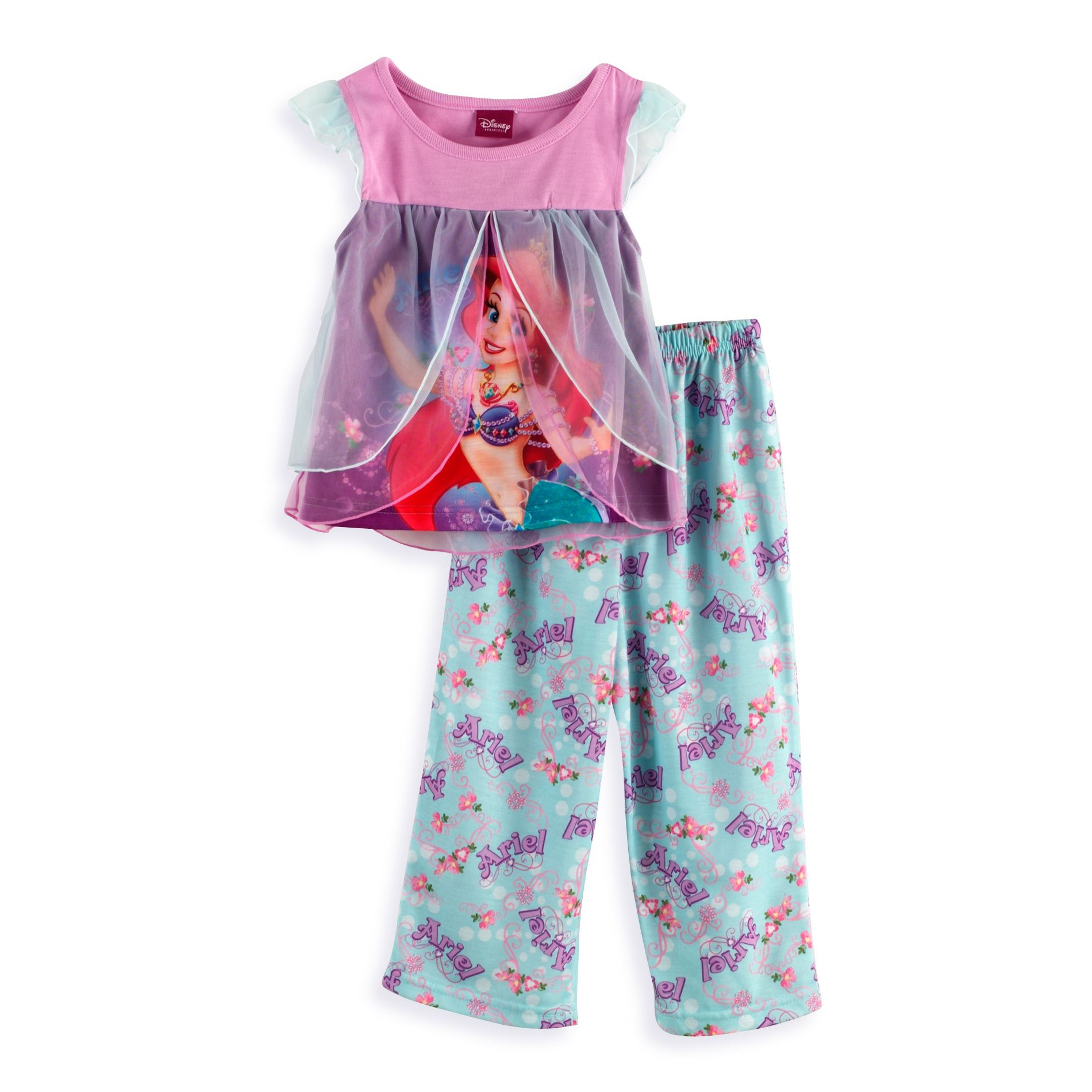 Disney Toddler Girl&#39;s Flutter Sleeve Pajamas