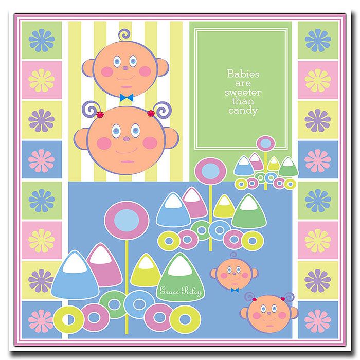 Trademark Global Grace Riley 'Babies are Sweeter than Candy' Canvas Art