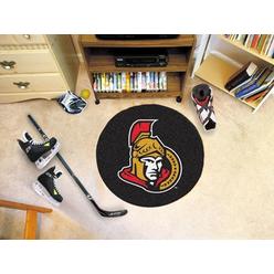 Fanmats Sports Licensing Solutions, LLC NHL - Ottawa Senators Puck Mat 27" diameter