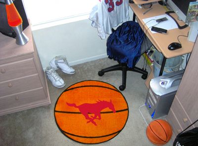 Fanmats Southern Methodist Basketball Rugs 29" diameter