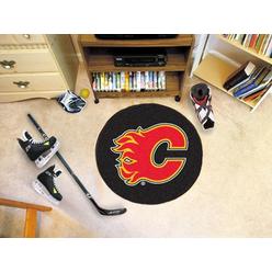 Fanmats Sports Licensing Solutions, LLC NHL - Calgary Flames Puck Mat 27" diameter
