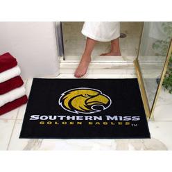 FANMATS 3734 Southern Miss golden Eagles All-Star Rug - 34 in. x 42.5 in. Sports Fan Area Rug Home Decor Rug and Tailgating Mat