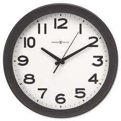 Howard Miller Kenwick Wall Clock, 13.5" Overall Diameter, Black Case, 1 Aa (Sold Separately)