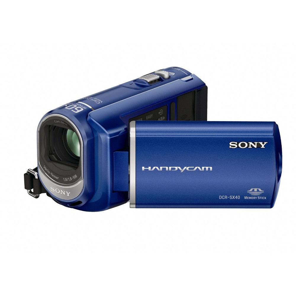 Sony DCRSX40/L Hybrid Digital Camcorder w/ 4GB Internal Memory - Blue