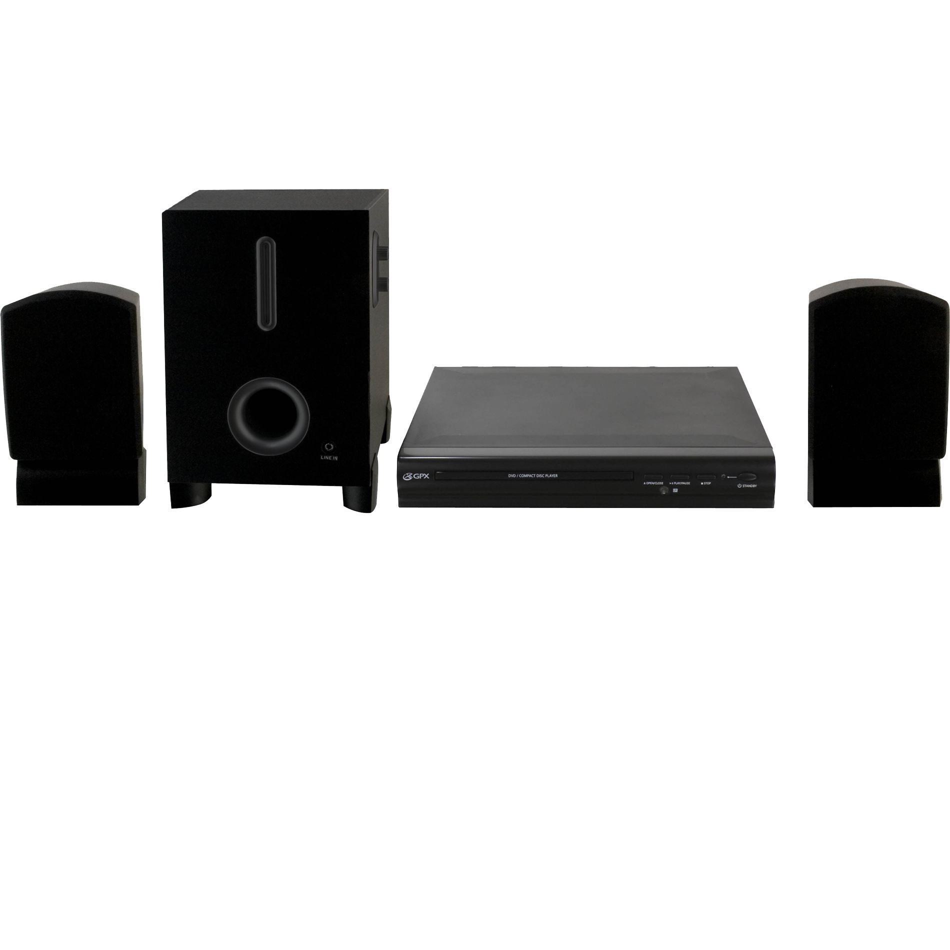 gpx 2.1 channel home theater speakers