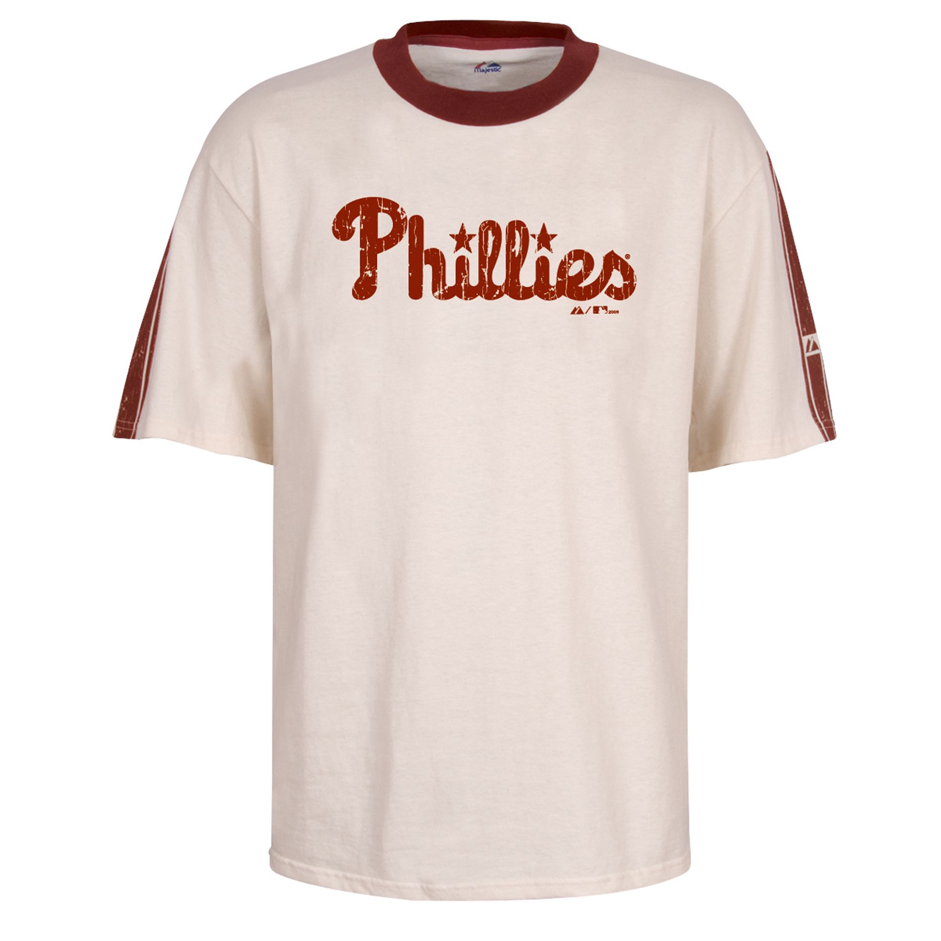 Majestic Philadelphia Phillies Vintage Streak Fashion Tee Shirt