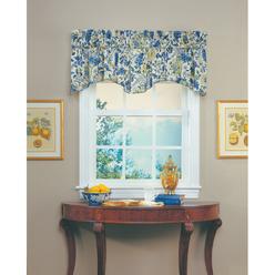 WAVERLY Valances for Windows - Imperial Dress 80" x 18" Short Curtain Valance Small Window Curtains Bathroom, Living Room and