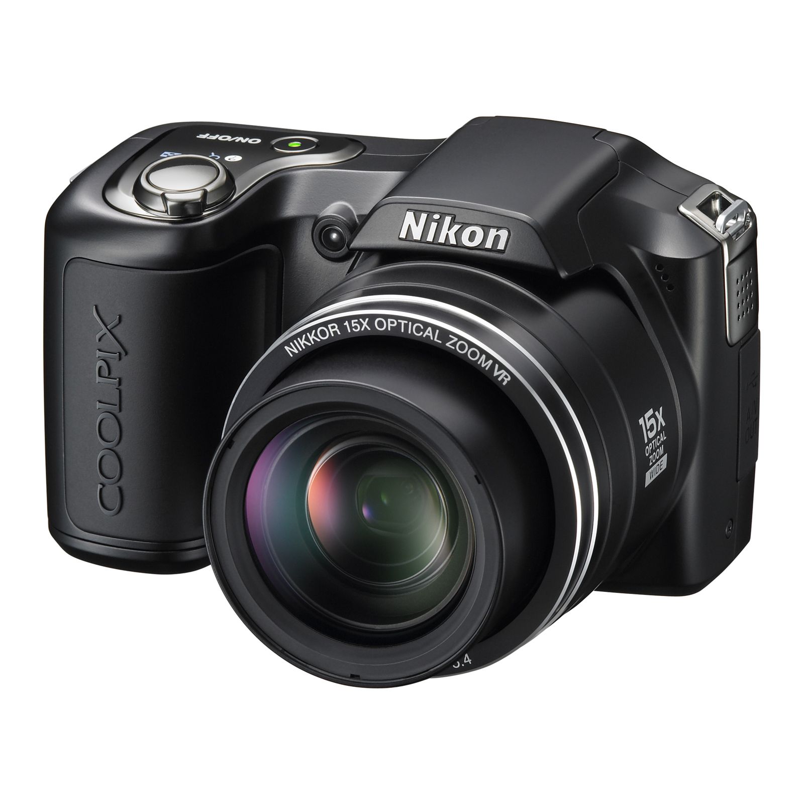 Nikon L100 COOLPIX® 10.0 Megapixel 15X Optical Zoom Digital Camera - Black