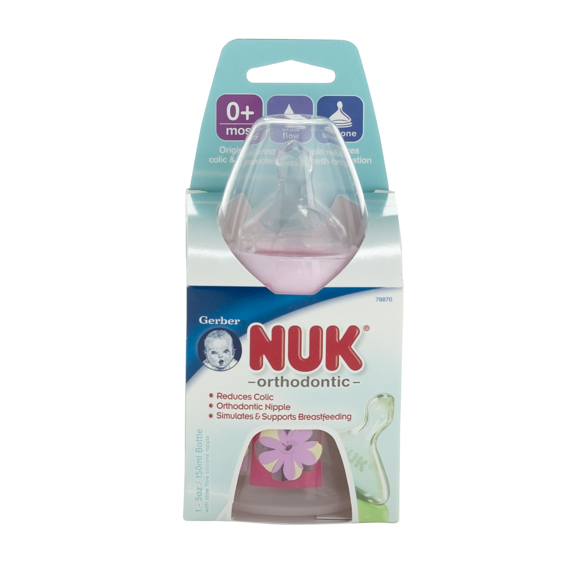 Gerber Nuk Single Orthodontic Bottle 5 Ounce Gerber Nuk Single Orthodontic Bottle 5 Ounce