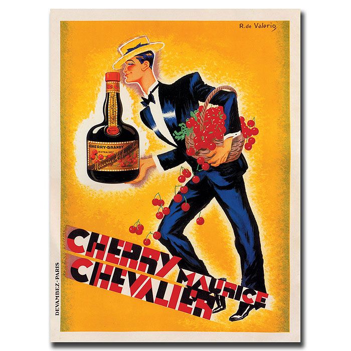 Trademark Global 24x32 inches "Cherry Maurice Chevalier" by Roger de Valerio