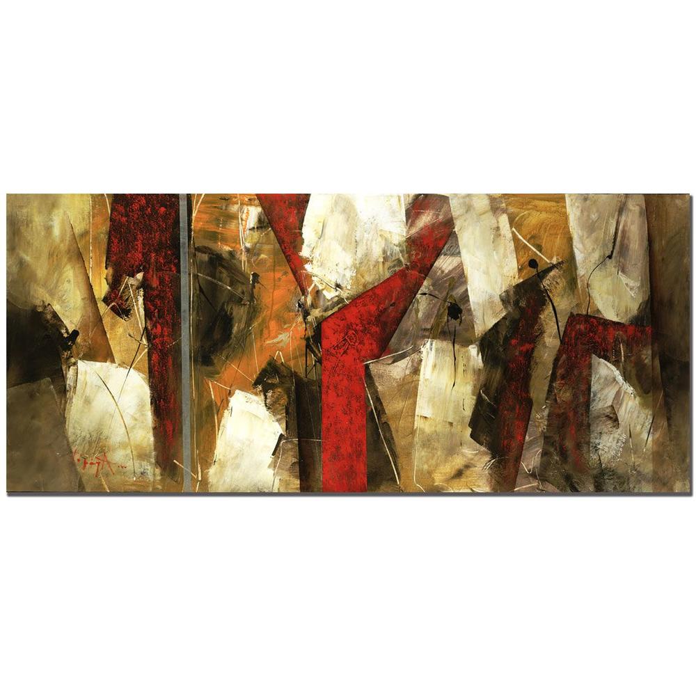 Trademark Global 14x32 inches "Abstract IX" by Lopez