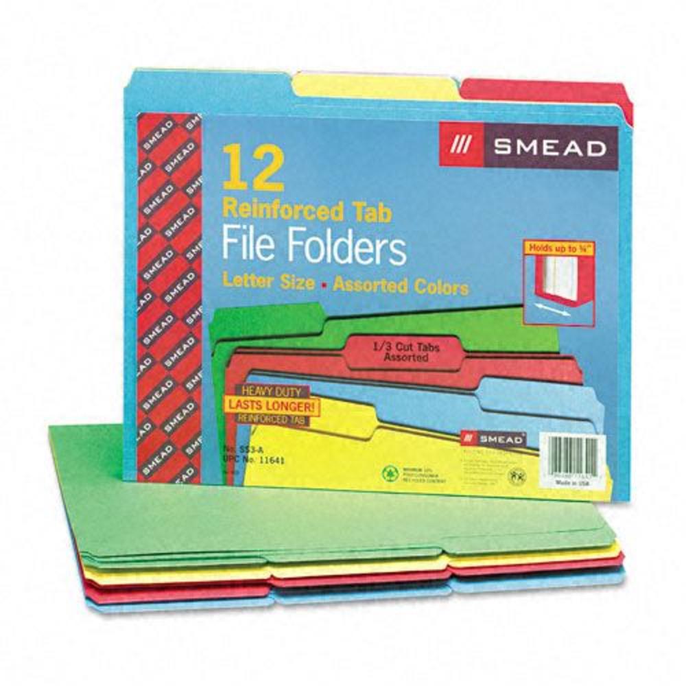 Smead SMD11641 Reinforced Top Tab Colored File Folders