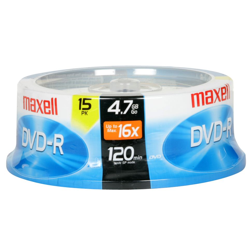 Maxell 15 pk. DVD-R Media, Spindle