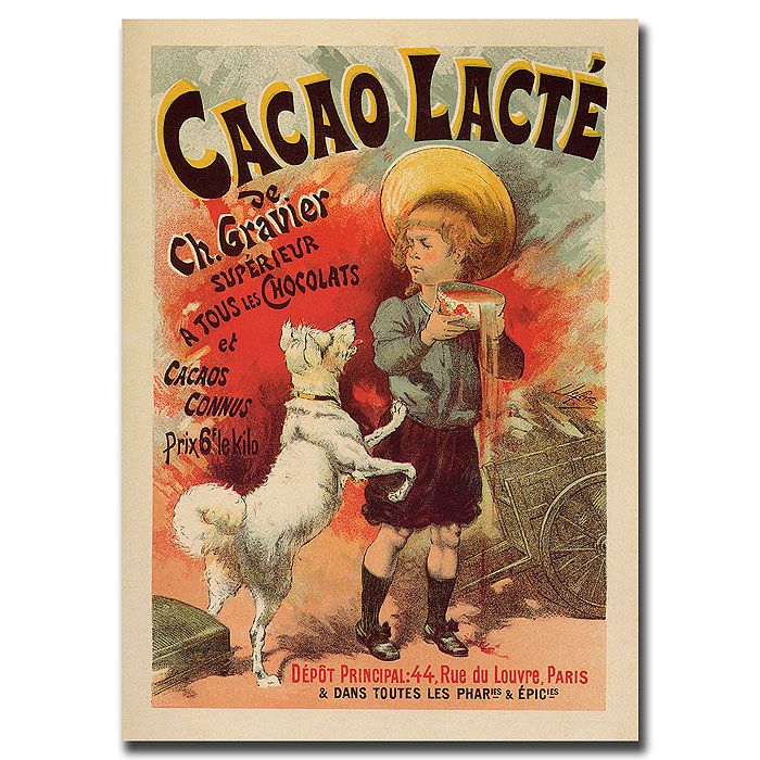 Trademark Global 24x32 inches "Cacao Lacte" by Lucien Lefevre