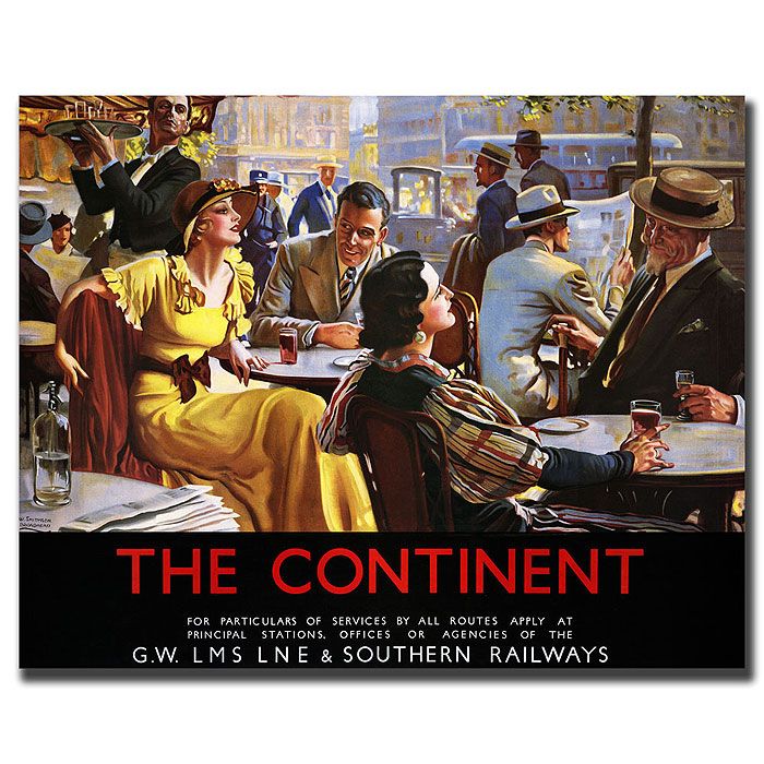 Trademark Global 35x47 inches "The Continent" by W Braodhead