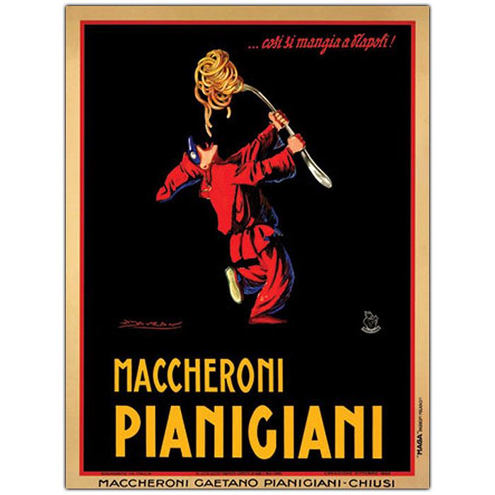 Trademark Global 24x32 inches "Maccheroni Pianigian" by Achille Mauzan