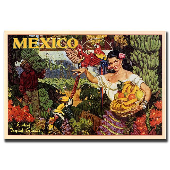 Trademark Global 18x24 inches "Mexico" Vintage Art