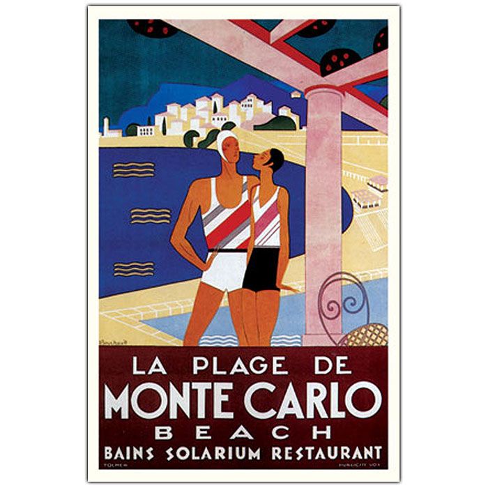 Trademark Global 18x24 inches "Monte Carlo" Vintage Art