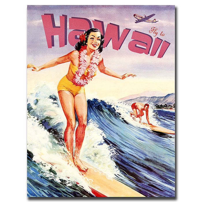 Trademark Global 18x24 inches "Hawaii" Vintage Art