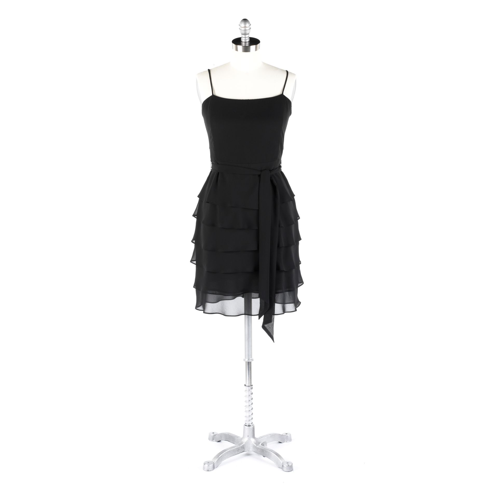 Covington Black Tiered Dress