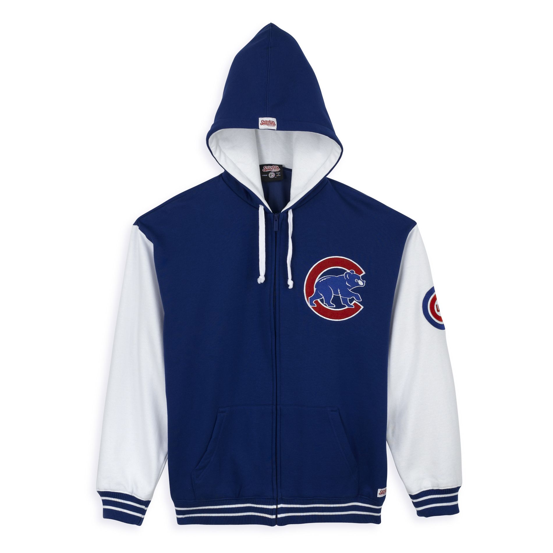 Stitches Chicago Cubs Zip Fleece Jacket