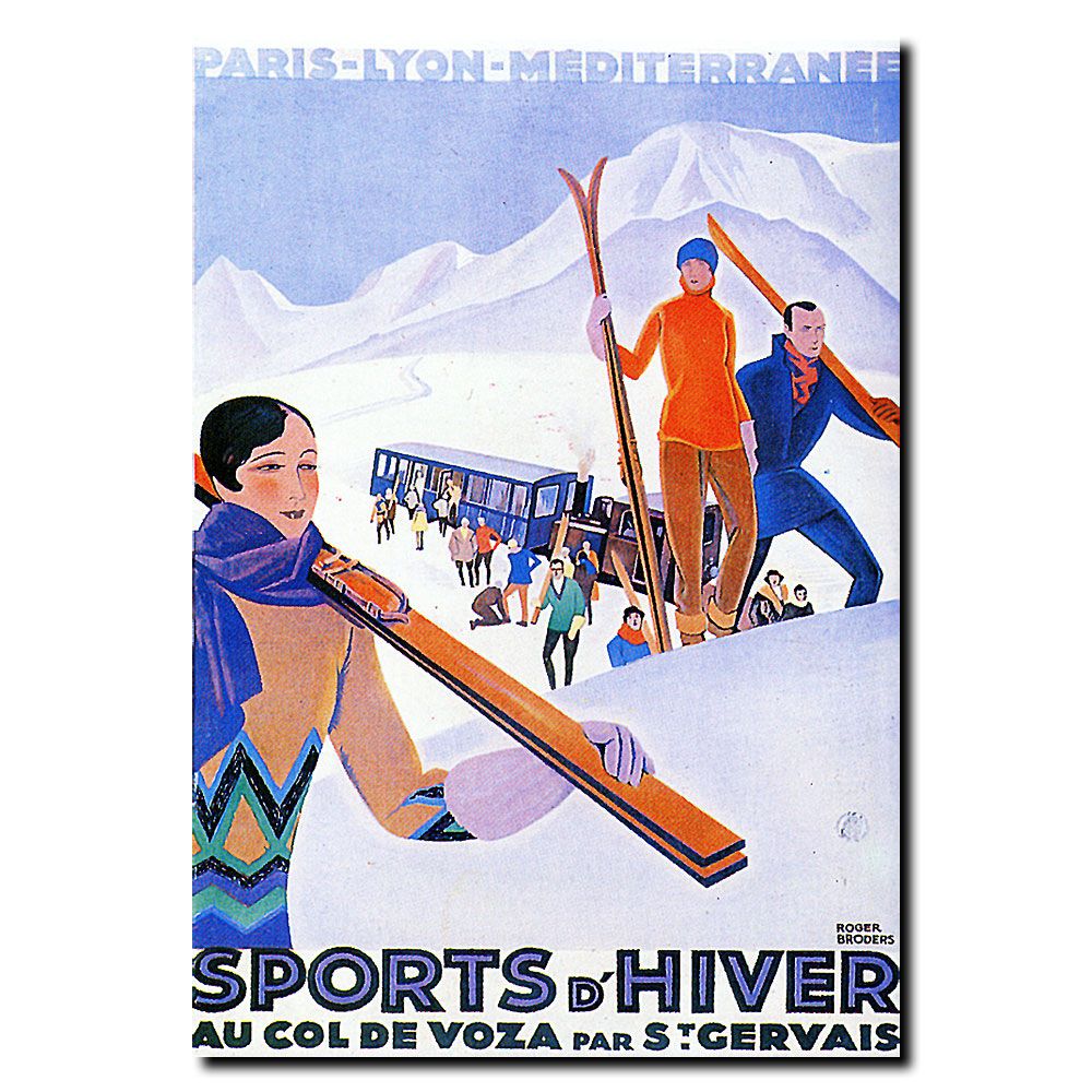 Trademark Global 24x32 inches "Sports d'Hiver Mont Blanc"