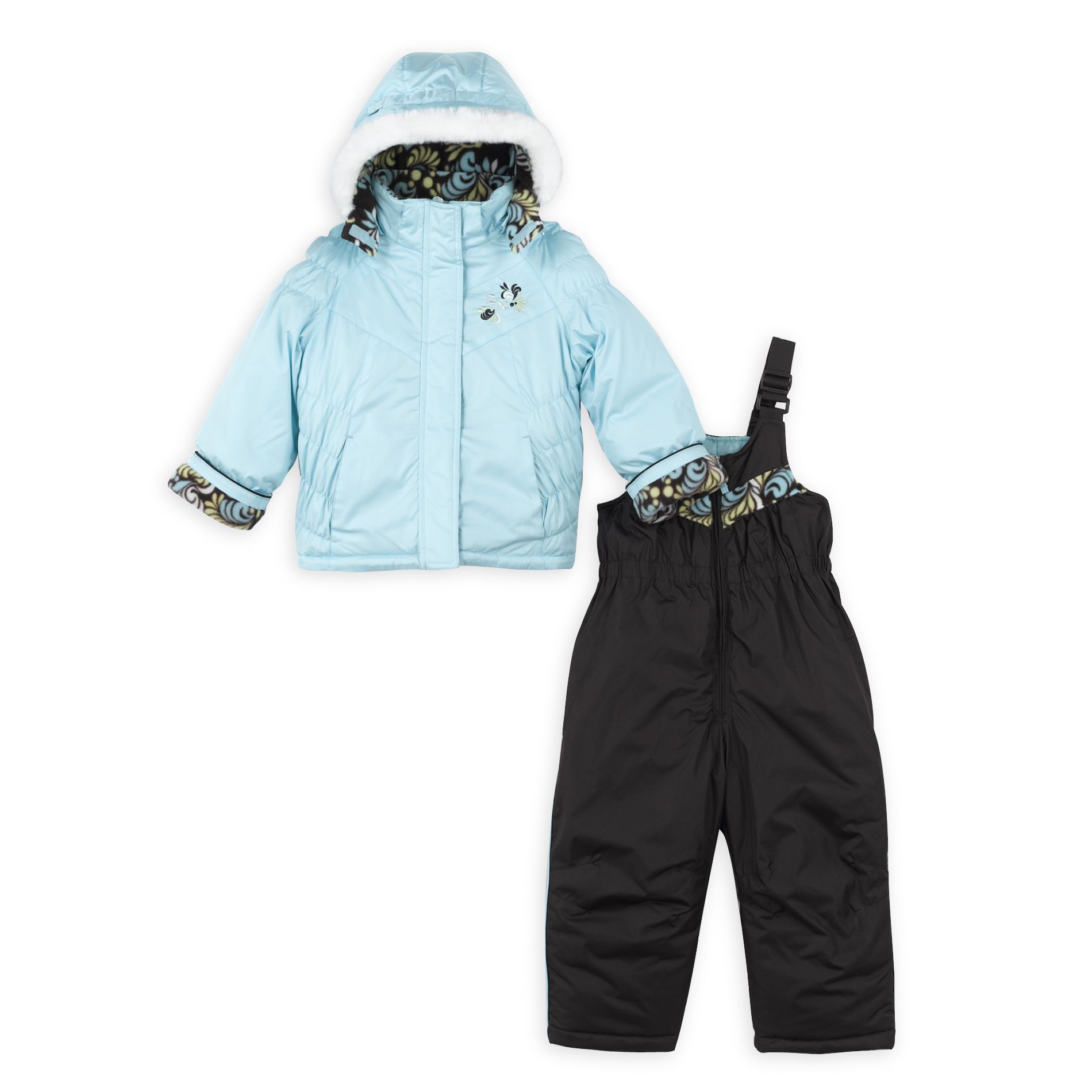 Zero Xposur Toddler Girl&#39;s2-Piece Hooded Snowsuit