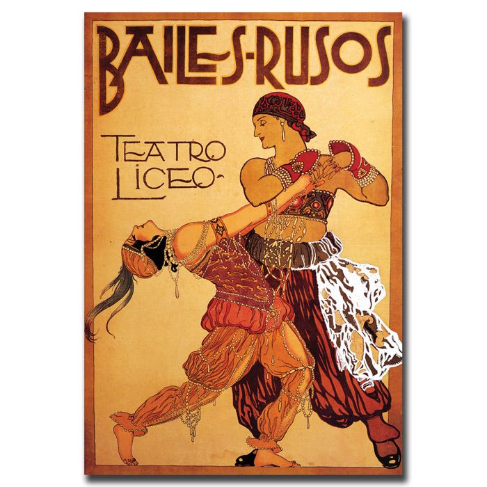 Trademark Global 14x19 inches "Bailes Rusos Teatro Liceo"
