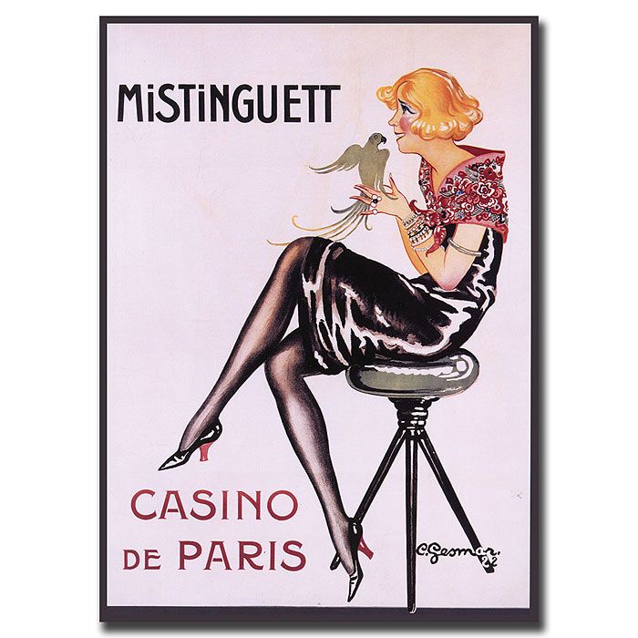 Trademark Global 14x19 inches "Mistinguett Casino de Paris" by Charles Gesmar