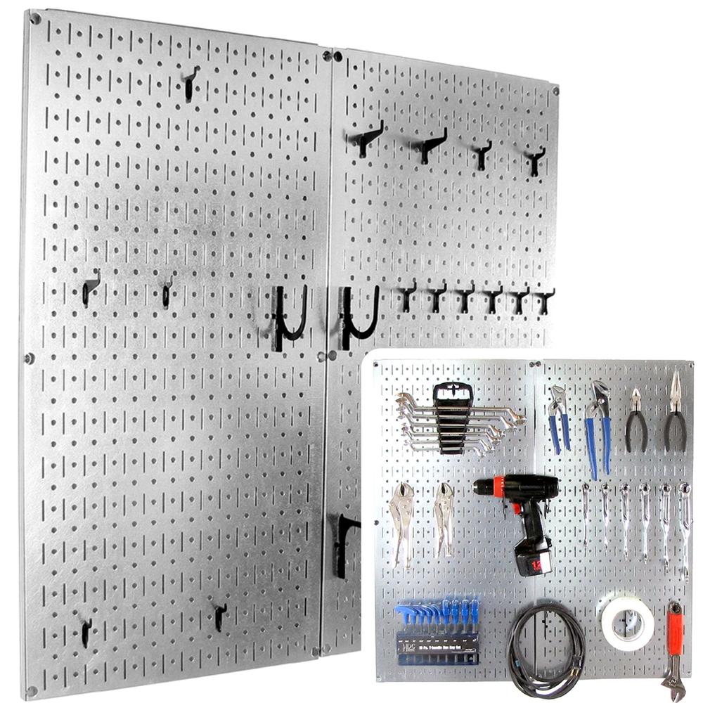 Wall Control 22-Piece Metal Pegboard Organizer Starter Kit