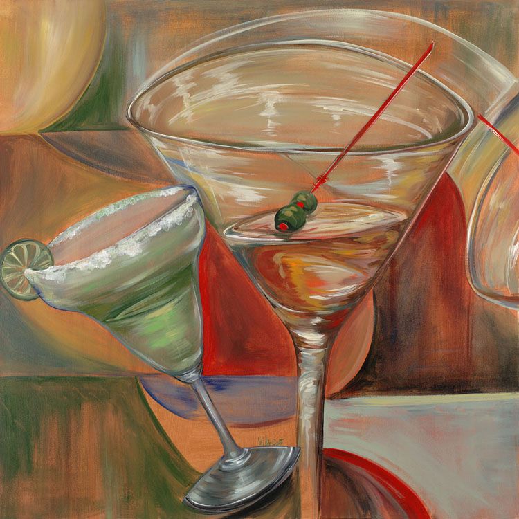 Trademark Global 18x24 inches "Salty Martini" by Frank Walcott