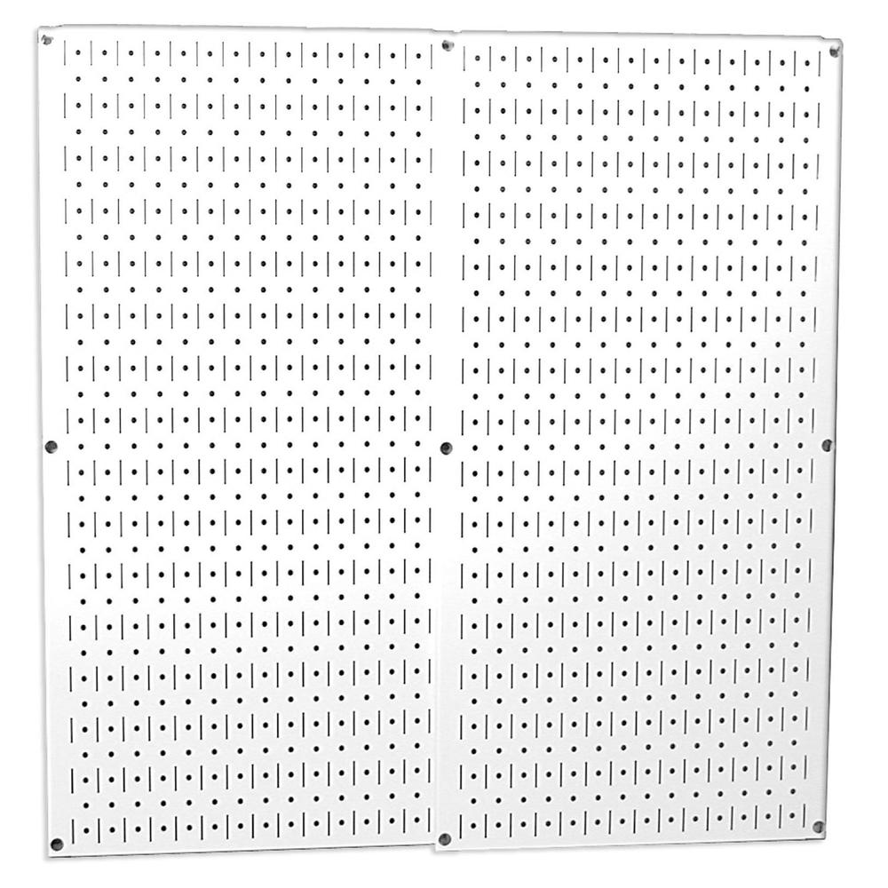 Wall Control Metal Pegboard Pack - White