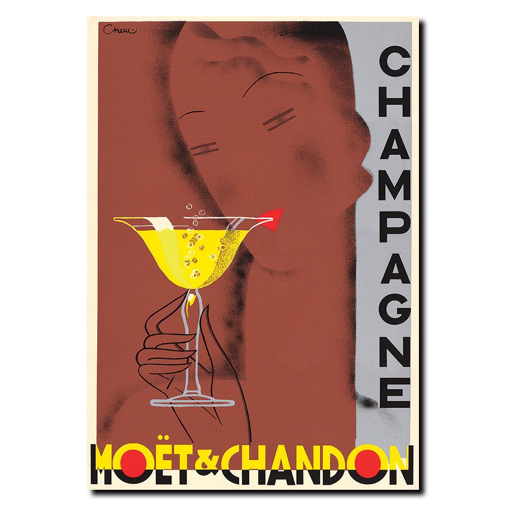 Trademark Global 14x19 inches "Champagne Moet & Chandon" by Chem