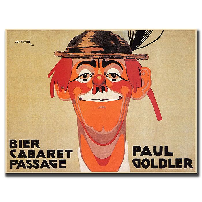 Trademark Global 14x19 inches "Bier Cabaret Passage Paul Golder" by J Steiner