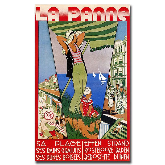 Trademark Global 16x24 inches "La Panne" by Constant Nortier