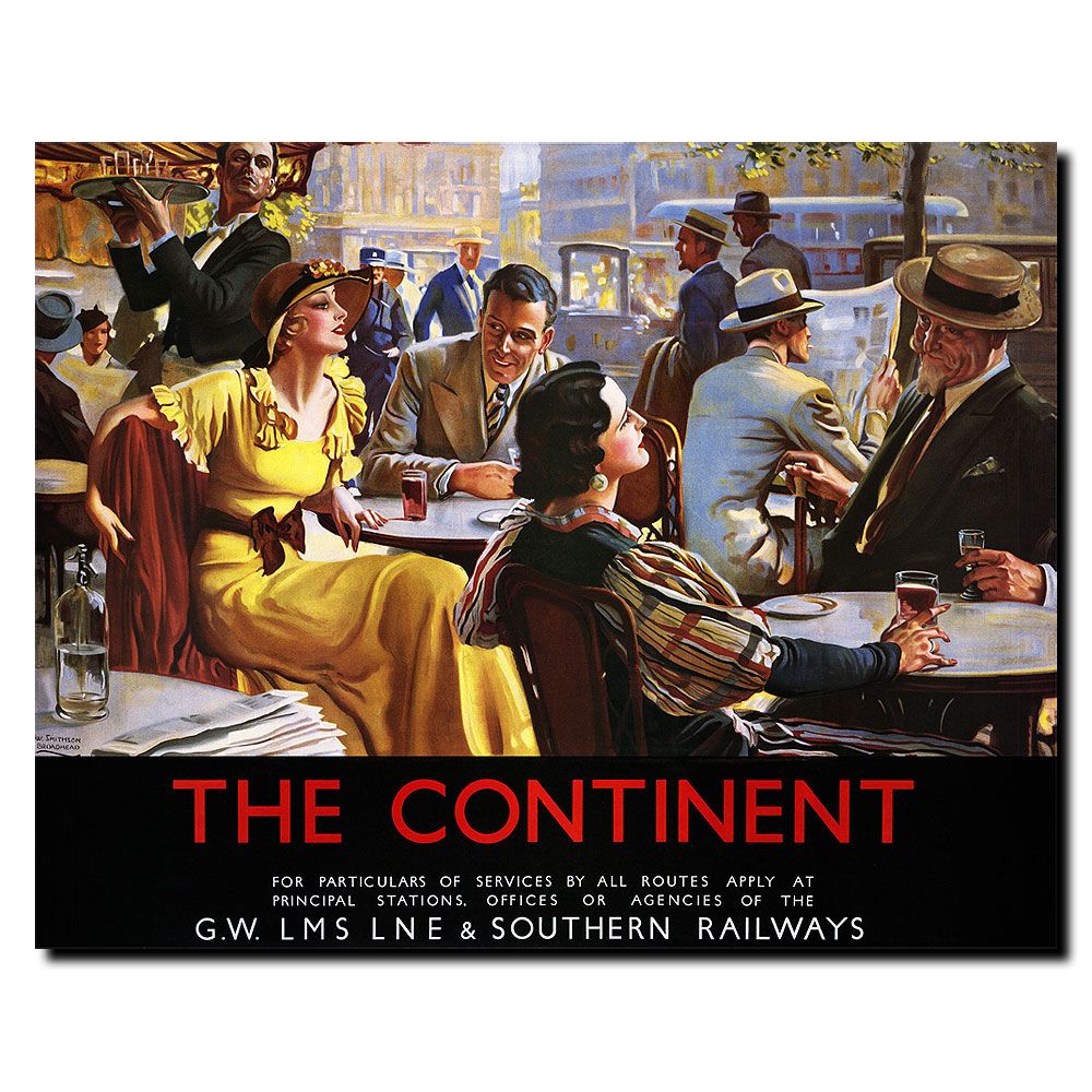 Trademark Global 24x32 inches "The Continent" by W Broadhead