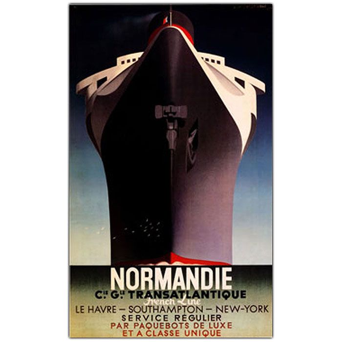 Trademark Global 18x24 inches "Normandie" by Adolphe Cassandre
